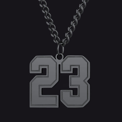 Personalized Sports Jersey Number Chain Necklace for Sport Fans
