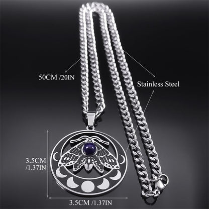 Lunar Moth of Transformation Necklace