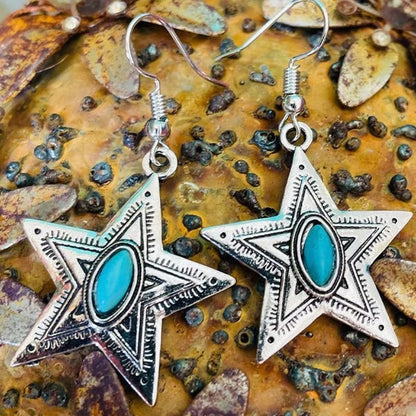 Starlit Guardian Turquoise Earrings