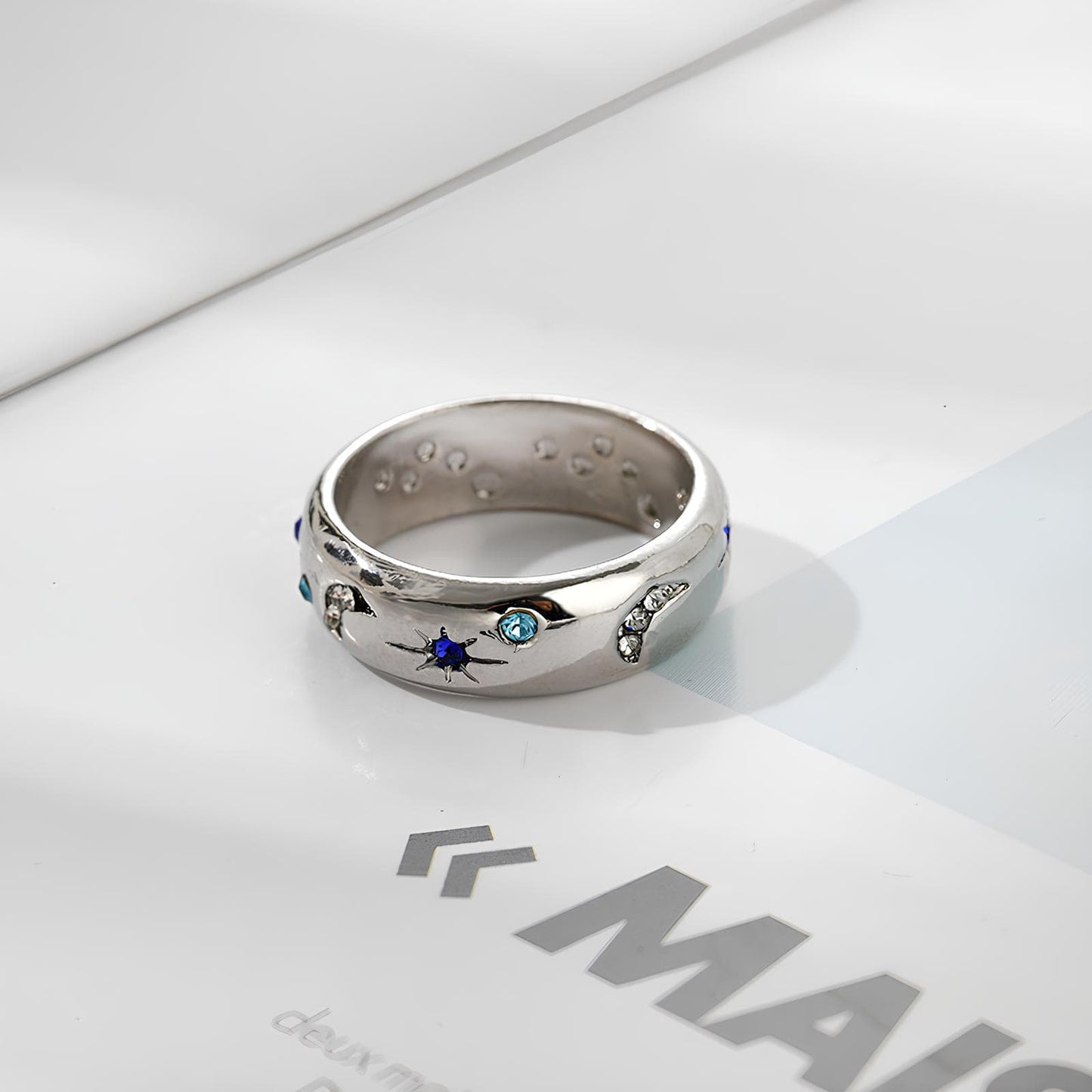 Moon & Stars Celestial Ring