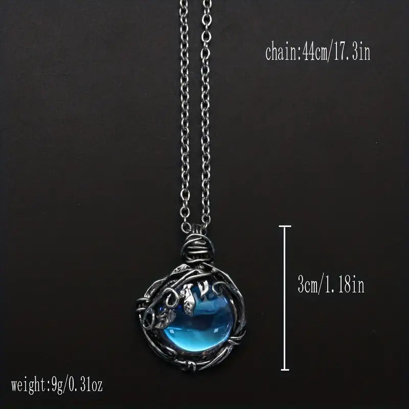 Affaire Du Coeur Pendant With Midnight Blue Enamel