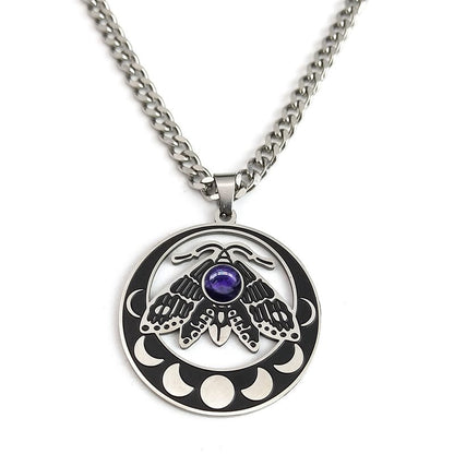 Lunar Moth of Transformation Necklace