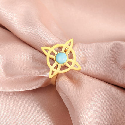 Sacred Witches Knot Bloom Ring