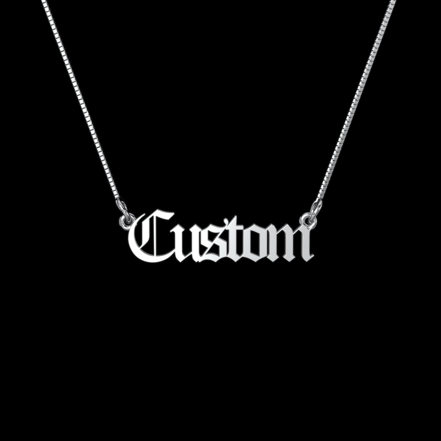 Old English Personalized Necklace