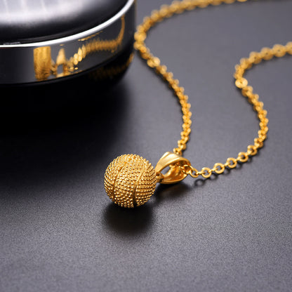 Basketball Necklace Sports Pendants for Ball Fans