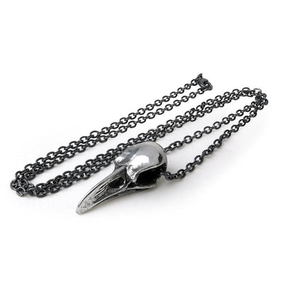 Rabenschadel Klein Pendant Raven Skull Necklace by Alchemy Gothic