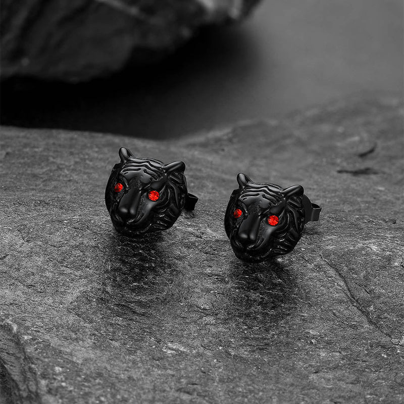 Flash Tiger Stud Earrings for