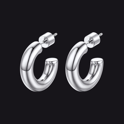 20/30/40/60/80mm Large Thin Hoop Earrings for