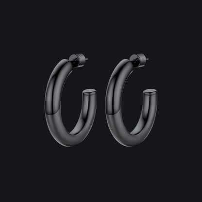 20/30/40/60/80mm Large Thin Hoop Earrings for