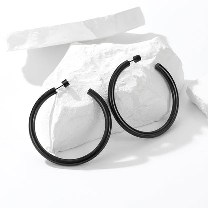 20/30/40/60/80mm Large Thin Hoop Earrings for