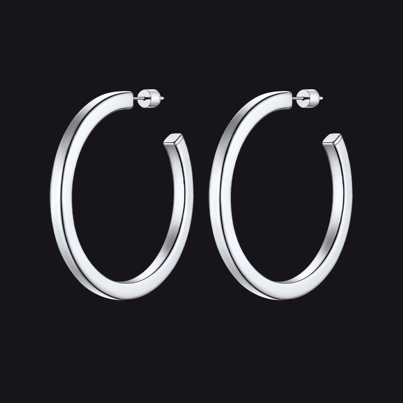 20/30/40/60/80mm Minimalist Hoop Earrings for