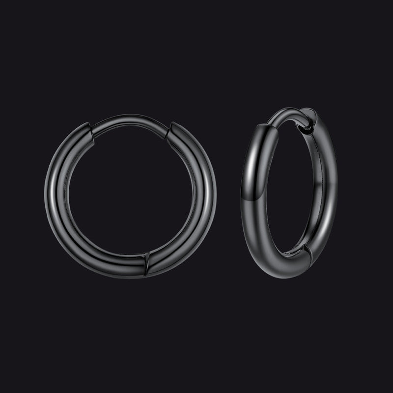 Stainless Steel Small Huggie Hoop Earrings for