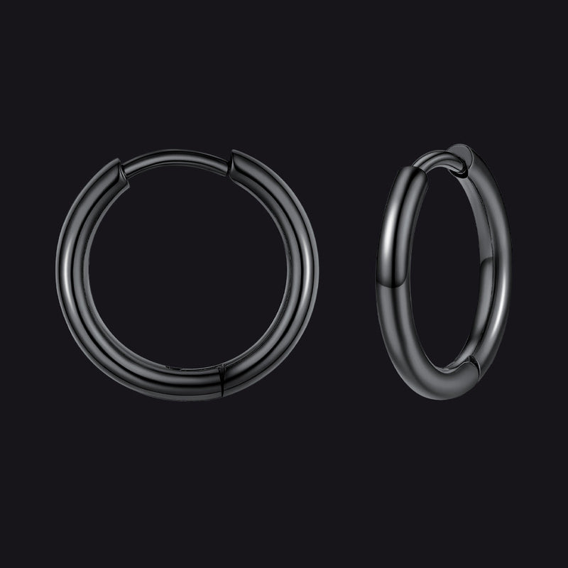 Stainless Steel Small Huggie Hoop Earrings for
