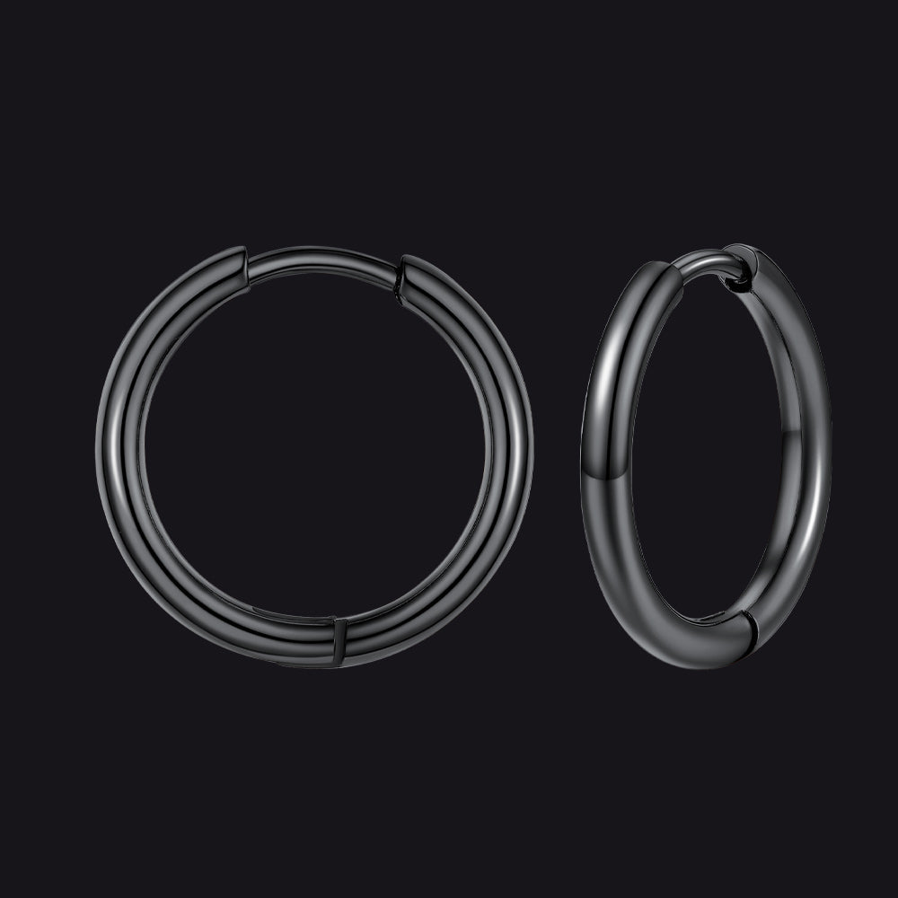 Stainless Steel Small Huggie Hoop Earrings for