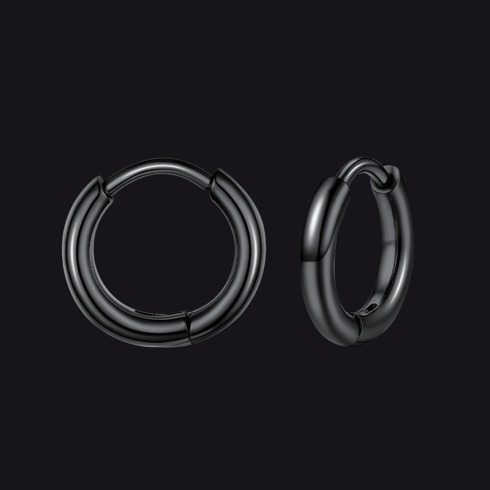 Stainless Steel Small Huggie Hoop Earrings for