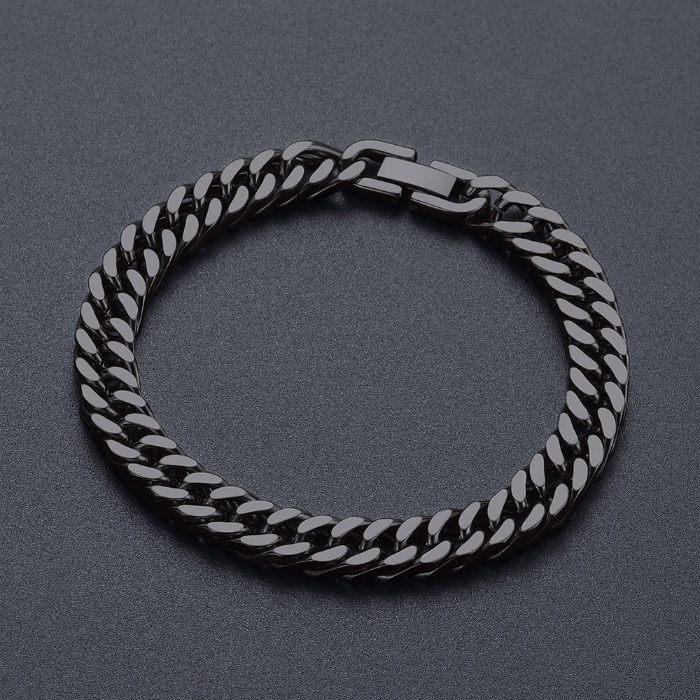 6mm Cuban Link Chain & Bracelet Gift Set for