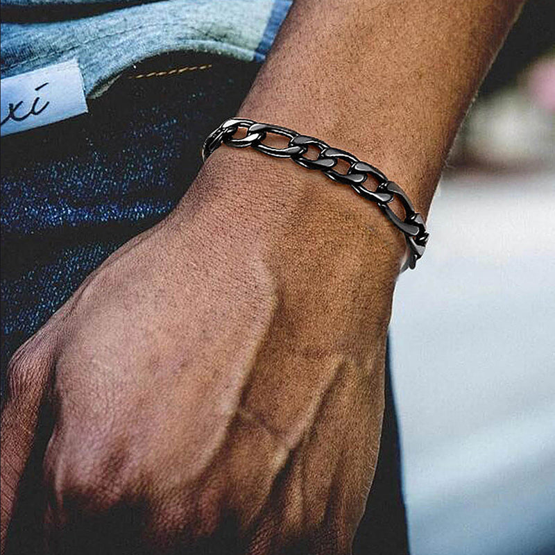 Figaro Link Bracelet for in Stainless Steel