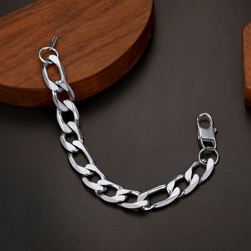 Figaro Link Bracelet for in Stainless Steel