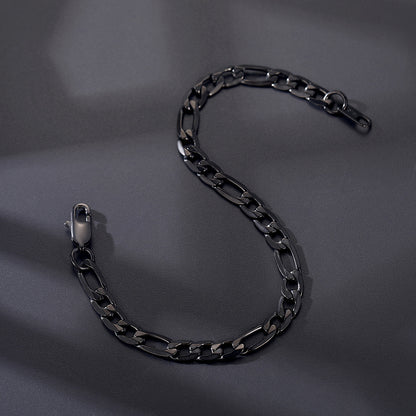 Figaro Link Bracelet for in Stainless Steel