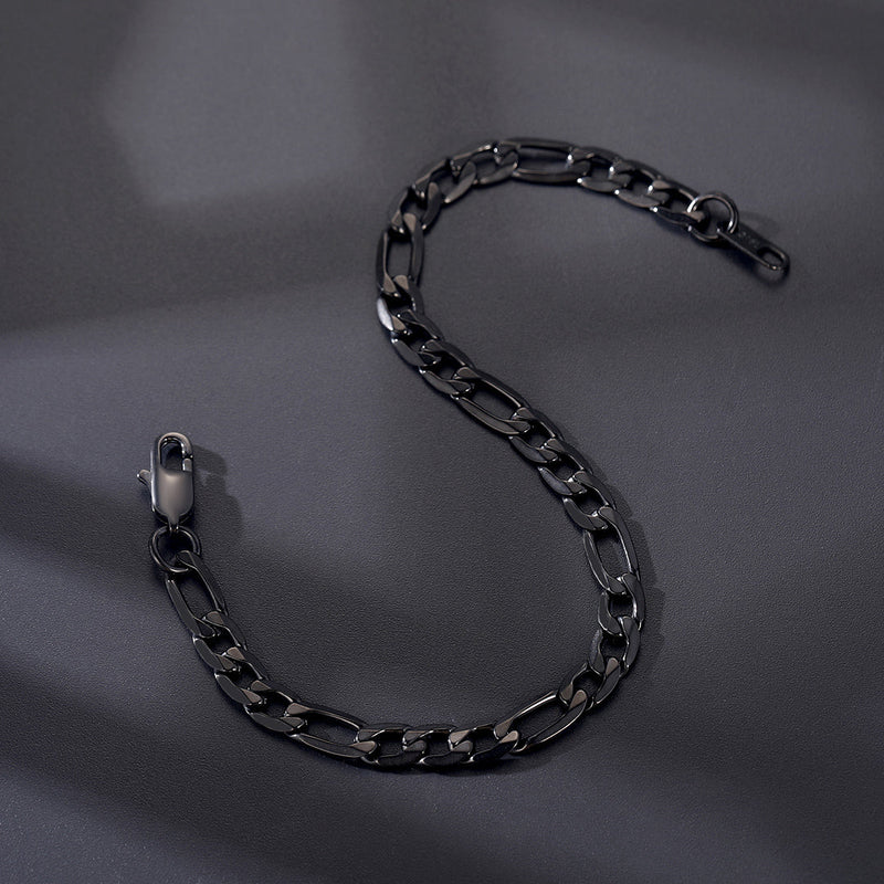 Figaro Link Bracelet for in Stainless Steel