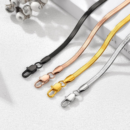 3mm/5mm Width Snake Chain Bracelet for