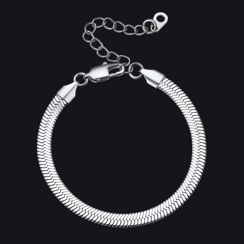 3mm/5mm Width Snake Chain Bracelet for