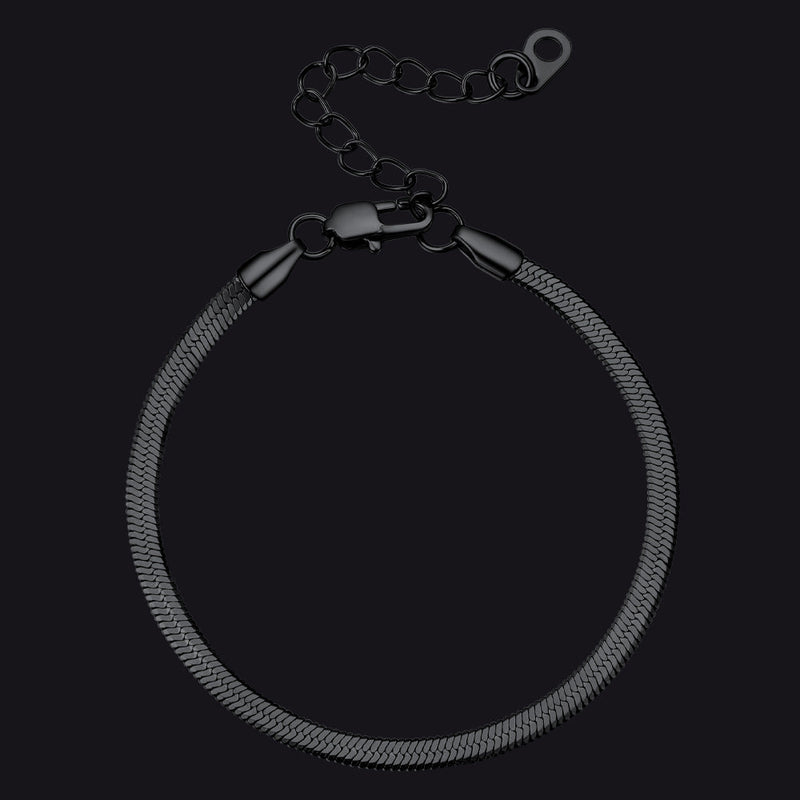 3mm/5mm Width Snake Chain Bracelet for