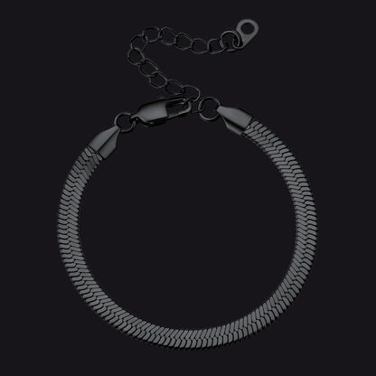 3mm/5mm Width Snake Chain Bracelet for