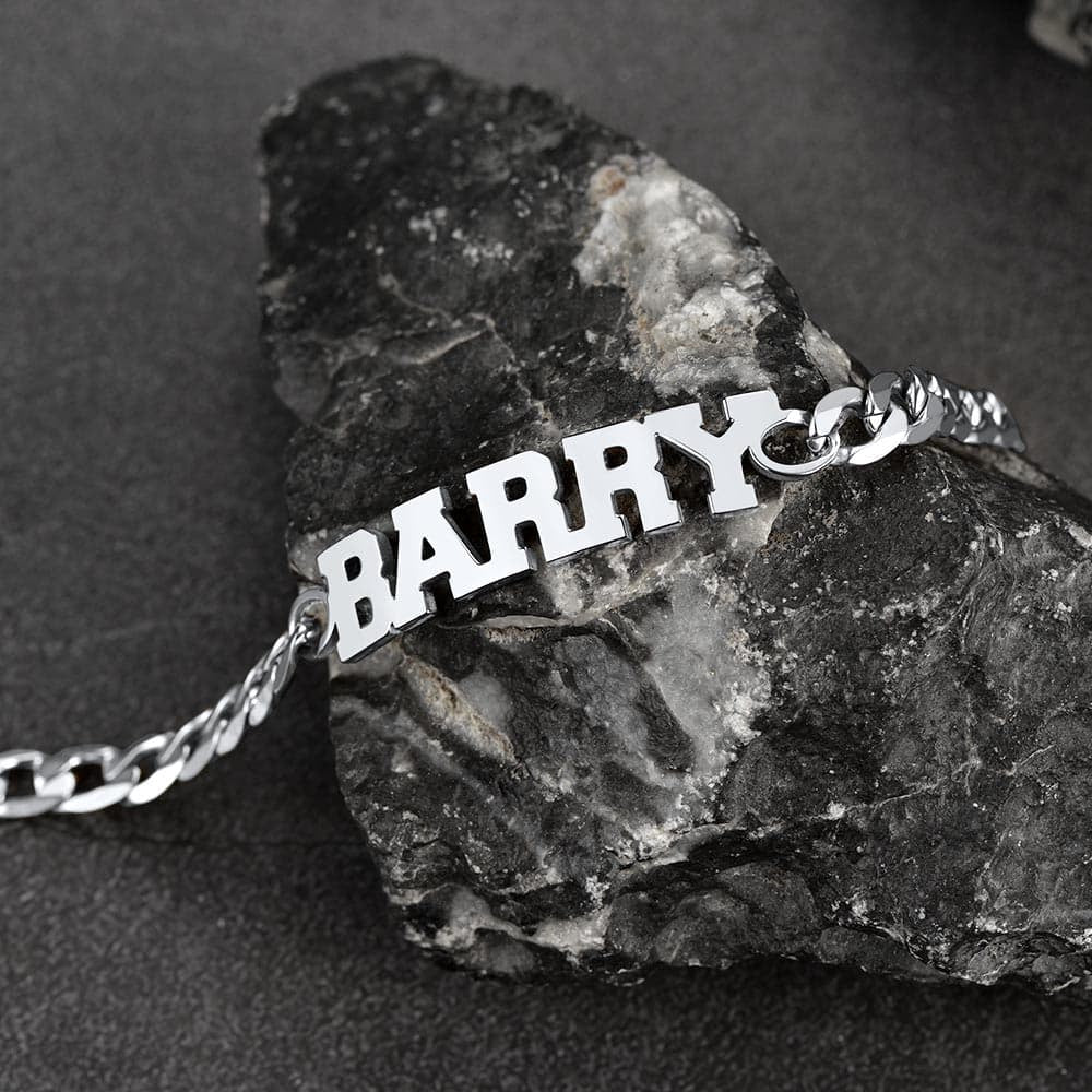 Customized Name Cuban Chain Bracelet for