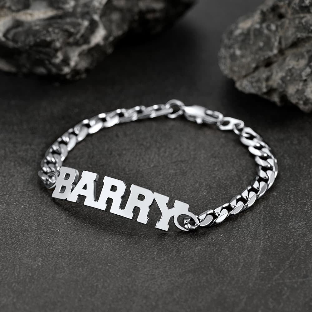 6mm Custom Nameplate Chain & Bracelet Set for