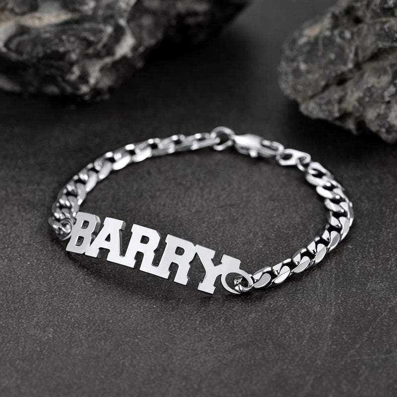Customized Name Cuban Chain Bracelet for
