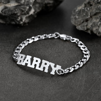 6mm Custom Nameplate Chain & Bracelet Set for