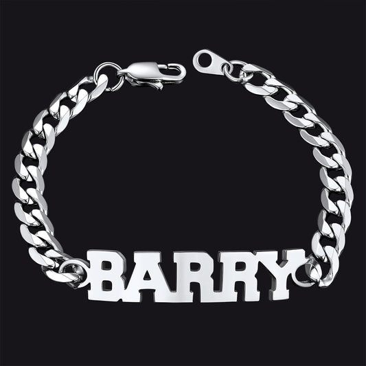 Customized Name Cuban Chain Bracelet for