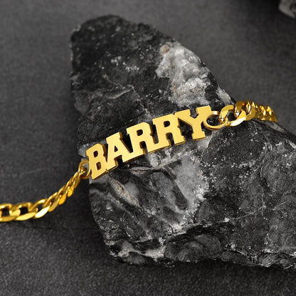 Customized Name Cuban Chain Bracelet for