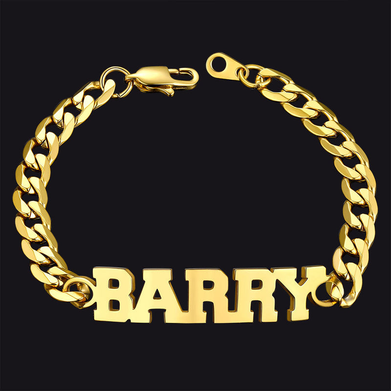 Customized Name Cuban Chain Bracelet for