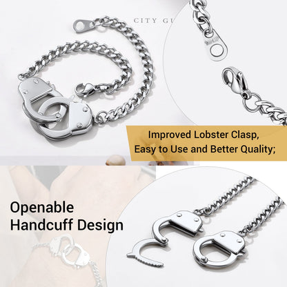 4mm Handcuff Chain Bracelet for Stainless Steel