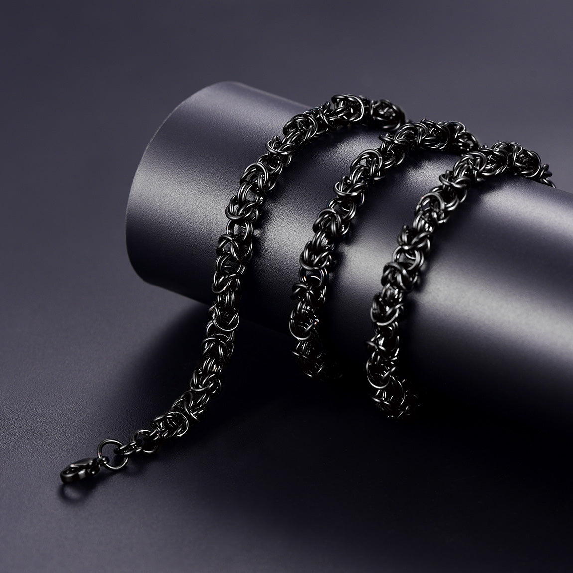 6mm Byzantine Chain Link Necklace for
