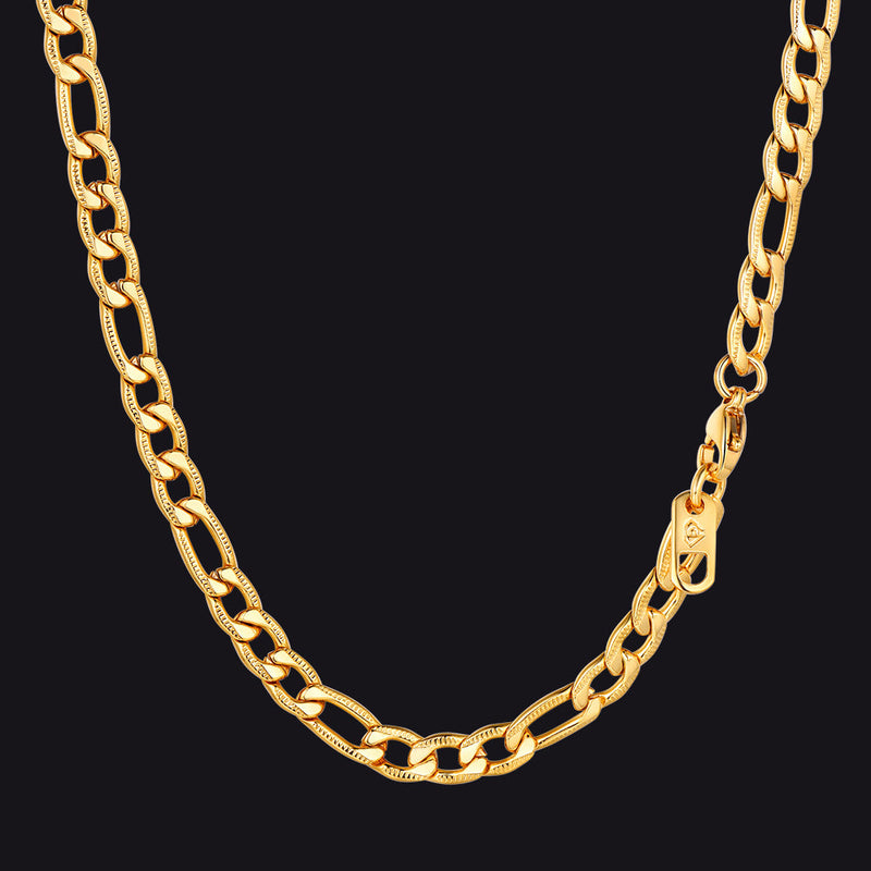 5mm Figaro Chain Necklace for