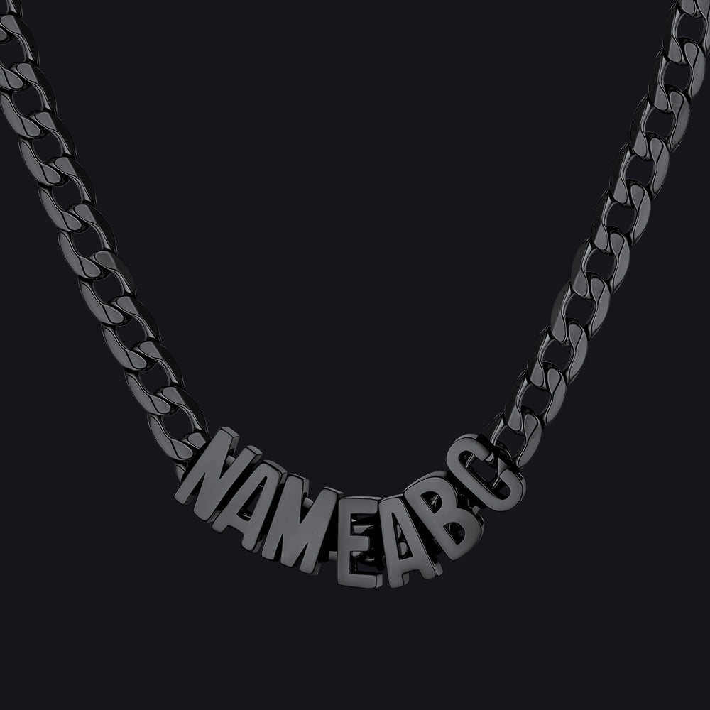 8mm Custom Name Cuban Chain Necklace for