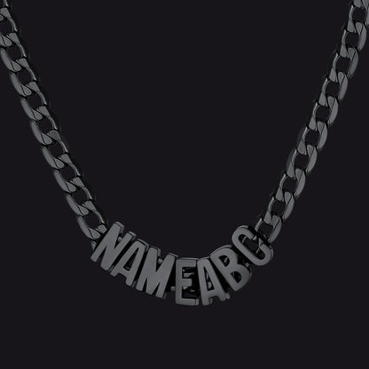 8mm Custom Name Cuban Chain Necklace for