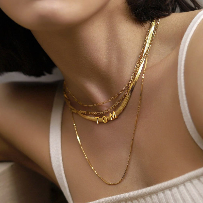 5mm Personalized Name Choker Chain Necklace for