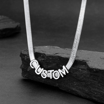5mm Personalized Name Choker Chain Necklace for