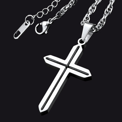Minimalist Simple Cross Necklace for