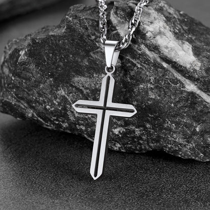 Minimalist Simple Cross Necklace for