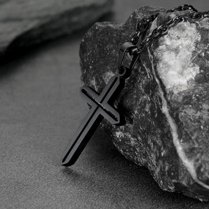 Minimalist Simple Cross Necklace for