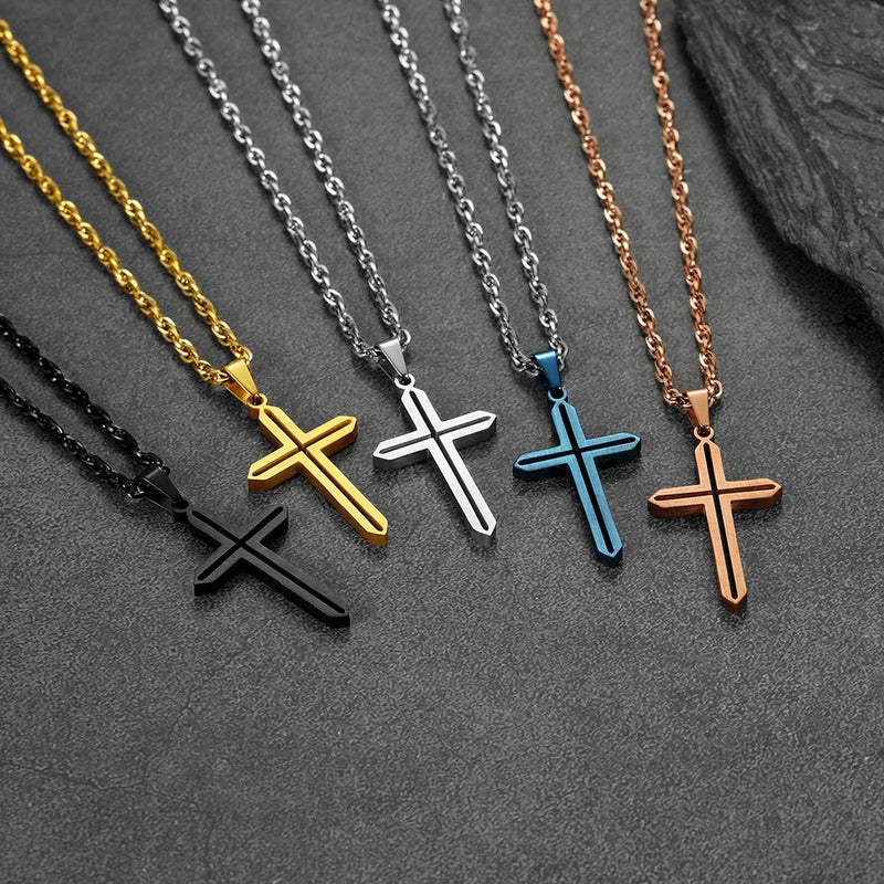 Minimalist Simple Cross Necklace for