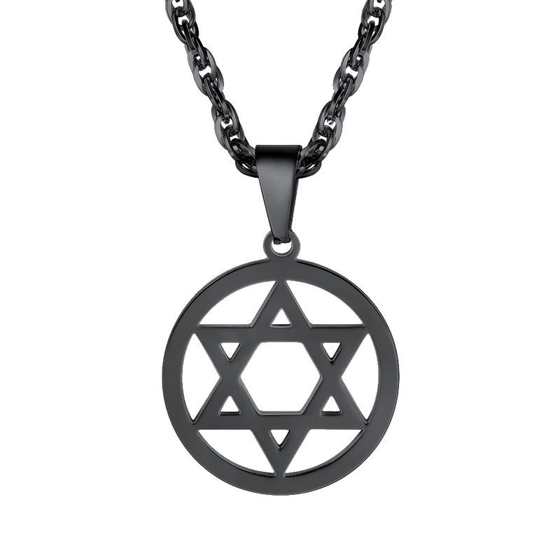Jewish Star of David Pendant Necklace for