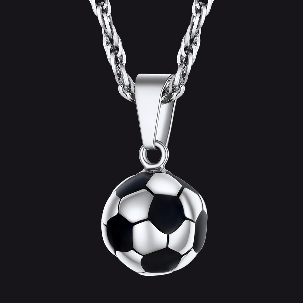 Soccer Football Necklace Lucky Charm for Ball Fans