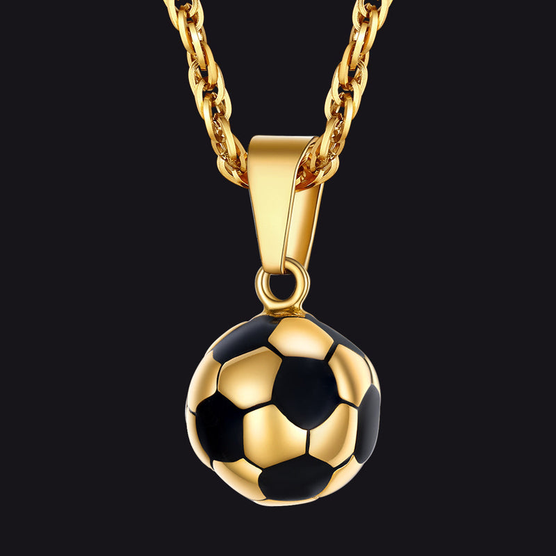 Soccer Football Necklace Lucky Charm for Ball Fans