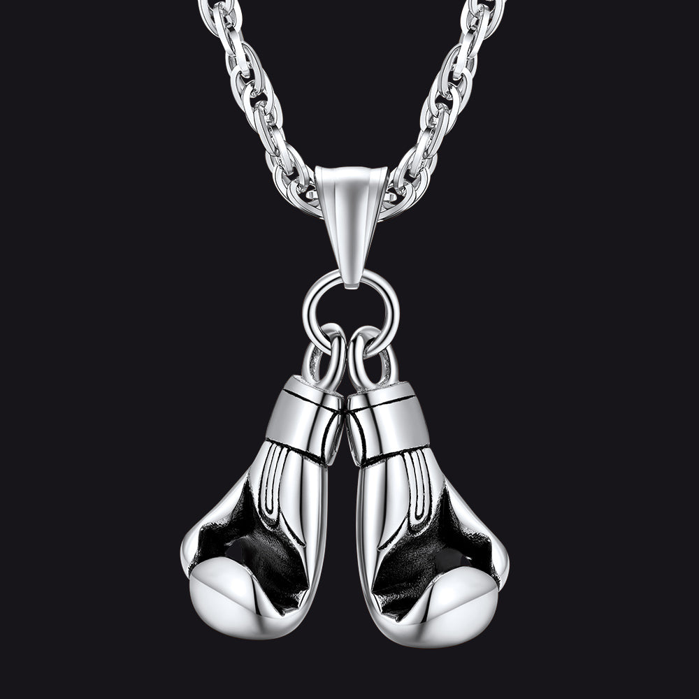 Boxing Gloves Pendant Bodybuilding Pendant Necklace for